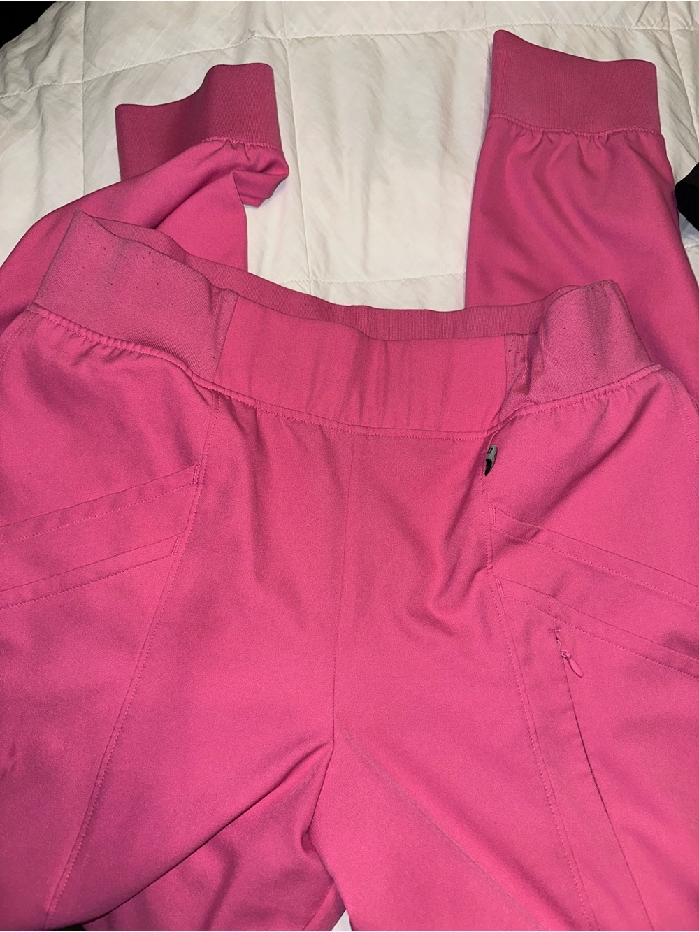 Women’s Hot Pink High-Waist Jogger Pants